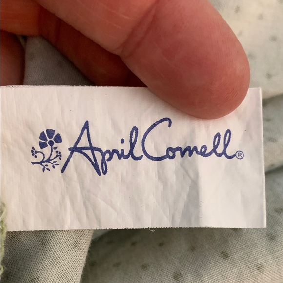 April Cornell queen duvet cover green, purple, pink floral - Picture 8 of 9